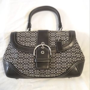Coach Black Monogram Handbag